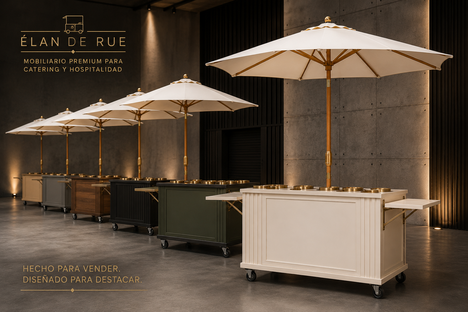 Showroom de carritos premium Elan de Rue